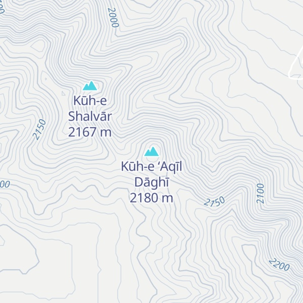 Map of Kūh-e ‘Aqīl Dāghī