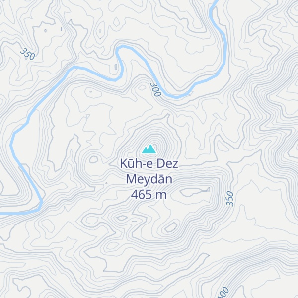Map of Kūh-e Dez Meydān