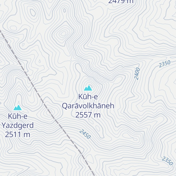 Map of Kūh-e Qarāvolkhāneh