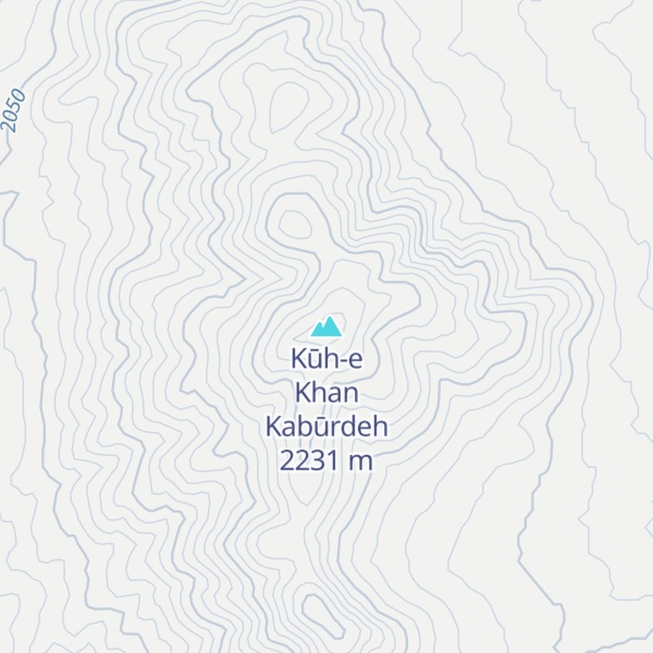 Map of Kūh-e Khan Kabūrdeh