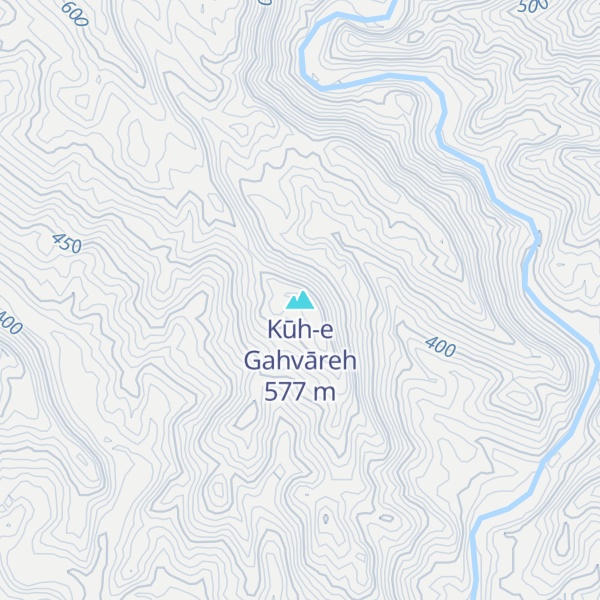 Map of Kūh-e Gahvāreh