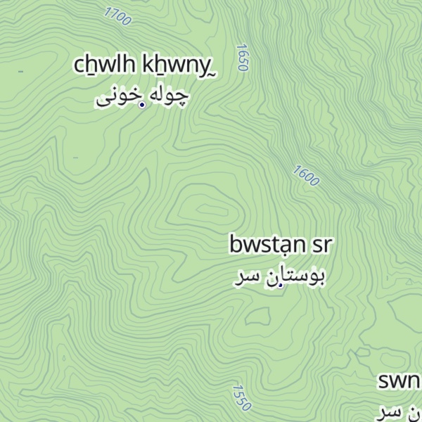 Map of Kūh-e Arūtīk