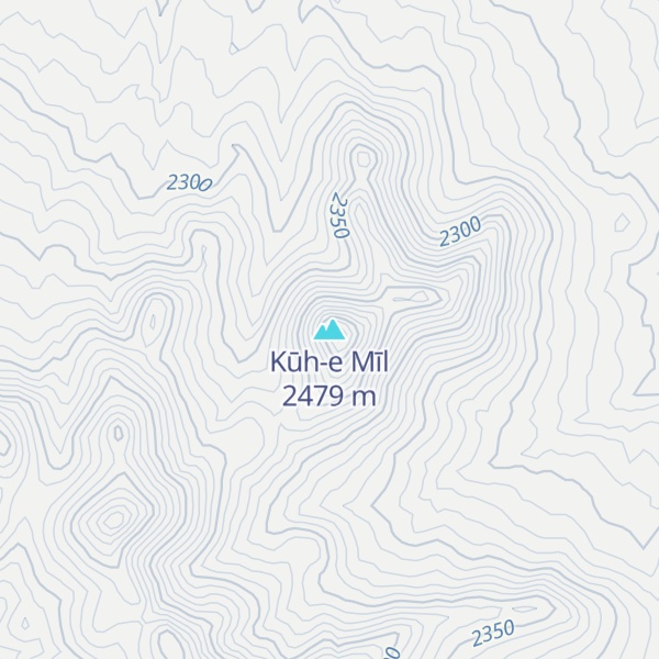 Map of Kūh-e Mīl