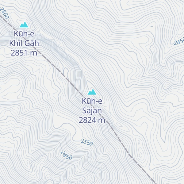 Map of Kūh-e Sajan