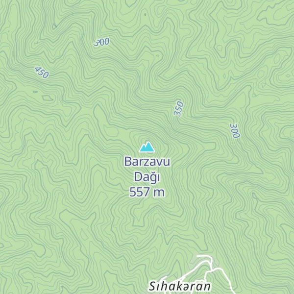 Map of Barzavu Dağı