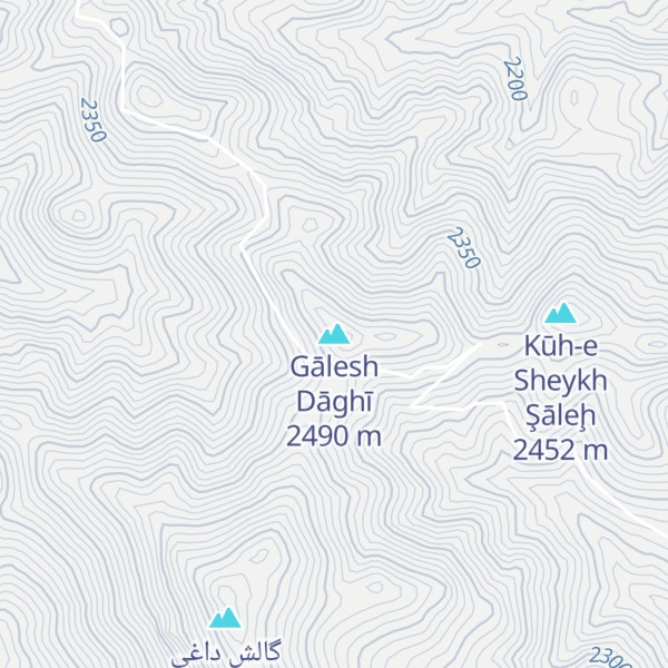 Map of Gālesh Dāghī