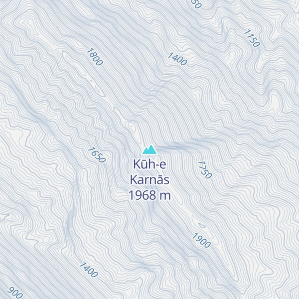 Map of Kūh-e Karnās