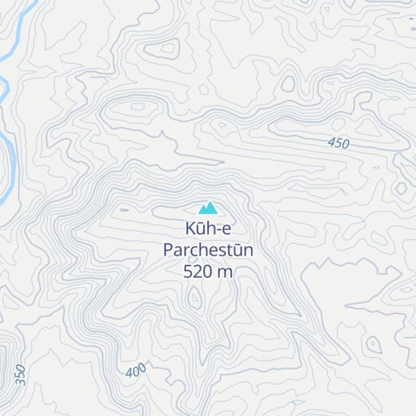 Map of Kūh-e Parchestūn
