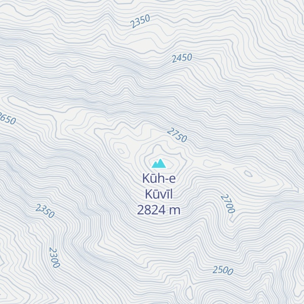 Map of Kūh-e Kū’ī