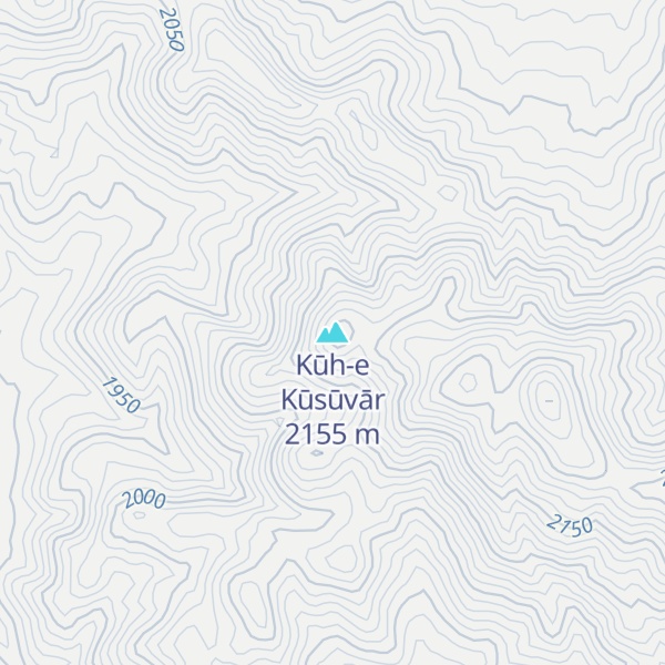 Map of Kūh-e Kūsūvār