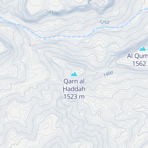 Map of Qarn al Ḩaddah