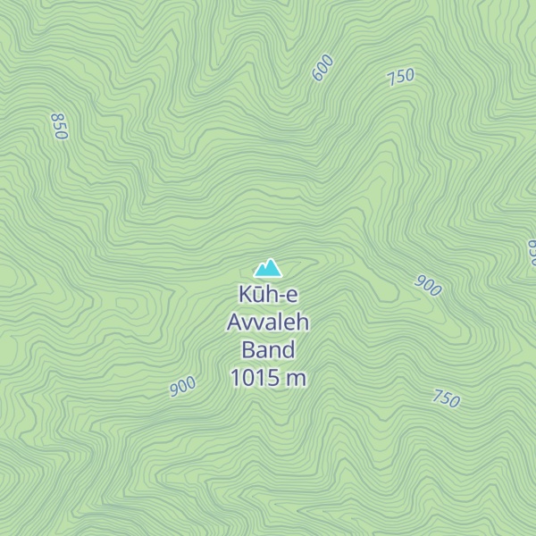 Map of Kūh-e Avvaleh Band