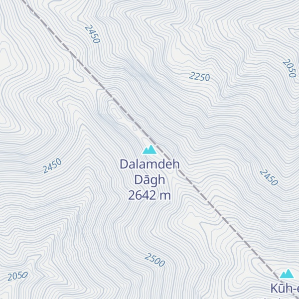 Map of Dalamdeh Dāgh