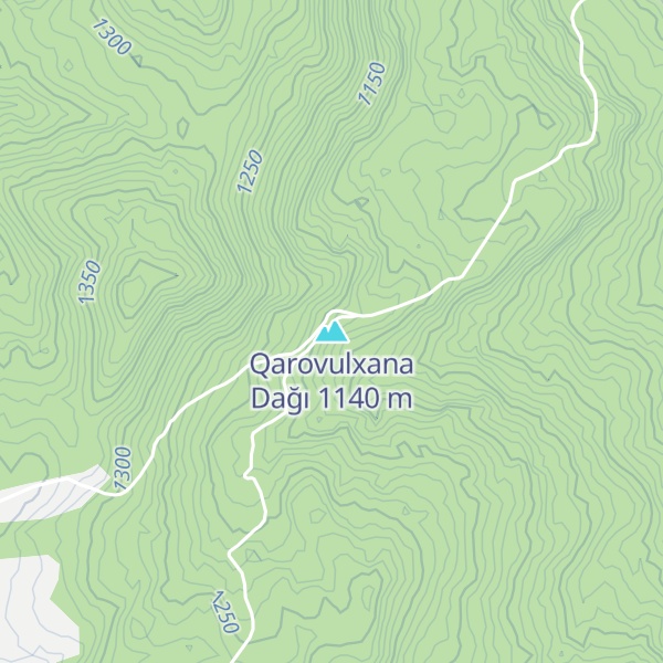 Map of Qarovulxana Dağı
