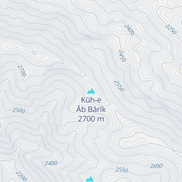 Map of Kūh-e Āb Bārīk