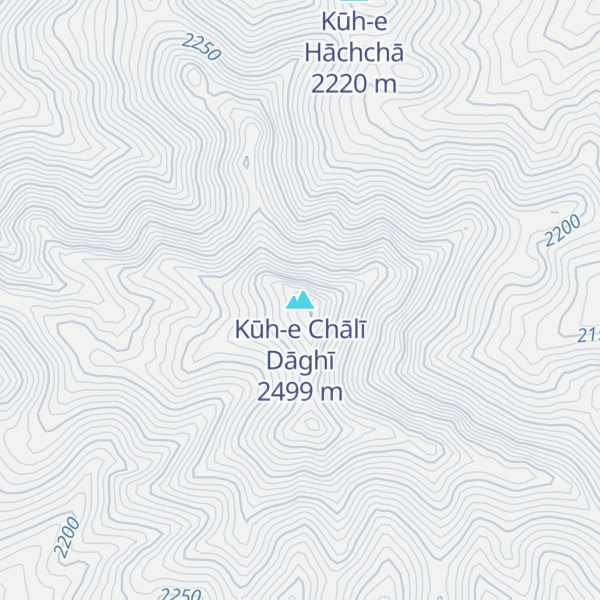 Map of Kūh-e Chālī Dāghī