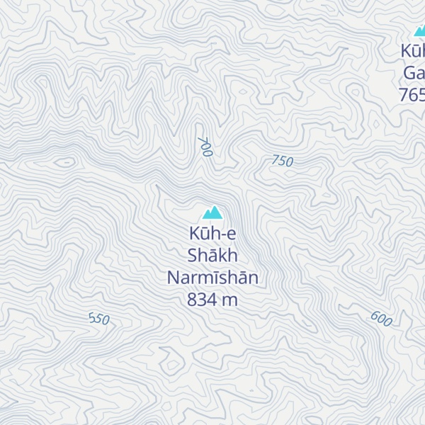 Map of Kūh-e Shākh Narmīshān