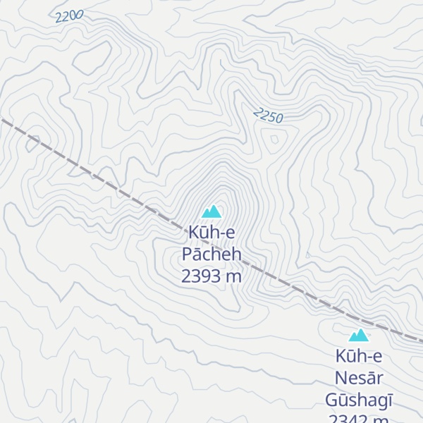 Map of Kūh-e Pācheh