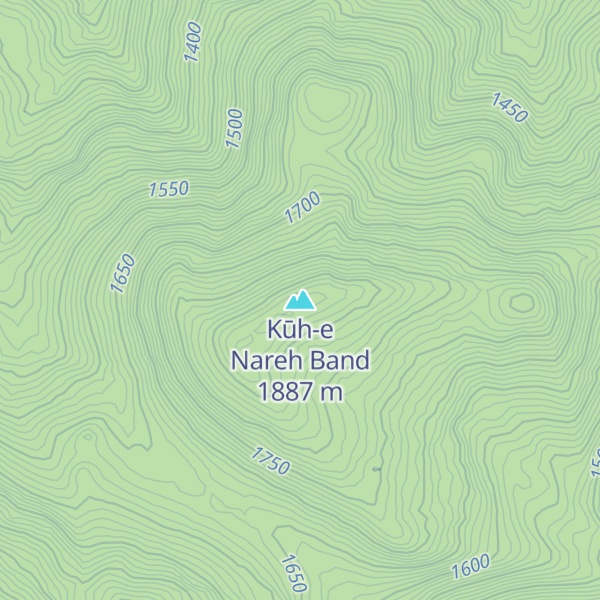 Map of Kūh-e Nareh Band