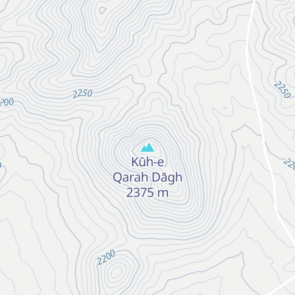 Map of Kūh-e Qarah Dāgh