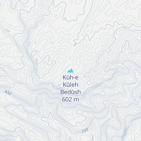 Map of Kūh-e Kūleh Bedūsh
