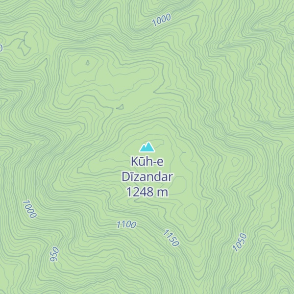 Map of Kūh-e Dīzandar