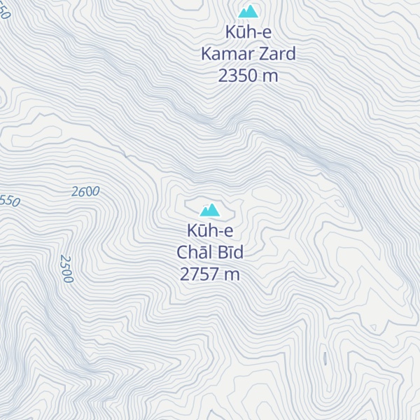 Map of Kūh-e Chāl Bīd