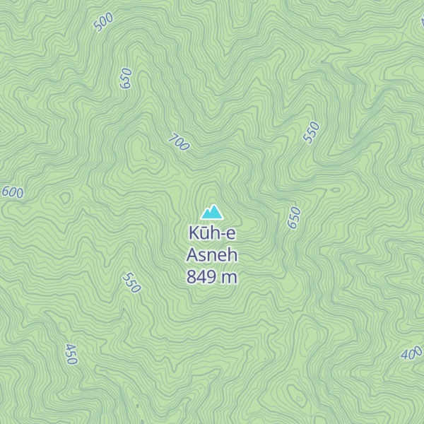 Map of Kūh-e Asneh