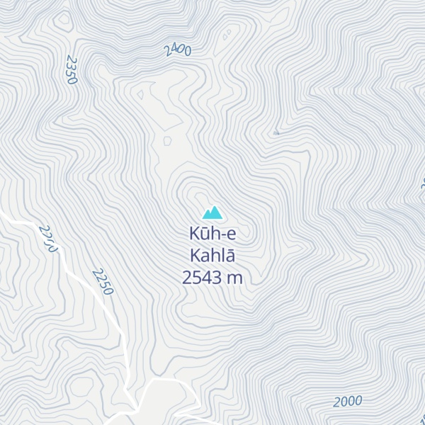 Map of Kūh-e Kahlā
