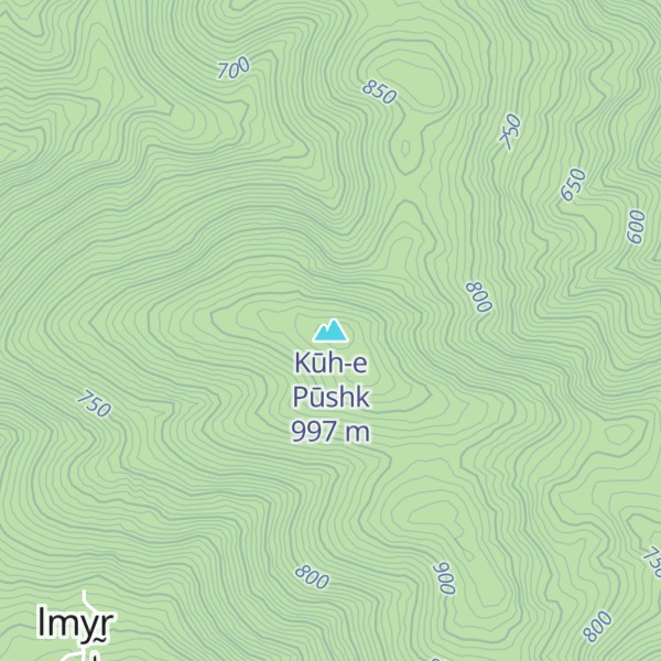 Map of Kūh-e Pūshk
