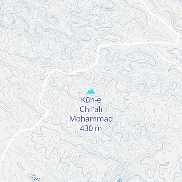 Map of Kūh-e Chīl‘alī Moḩammad