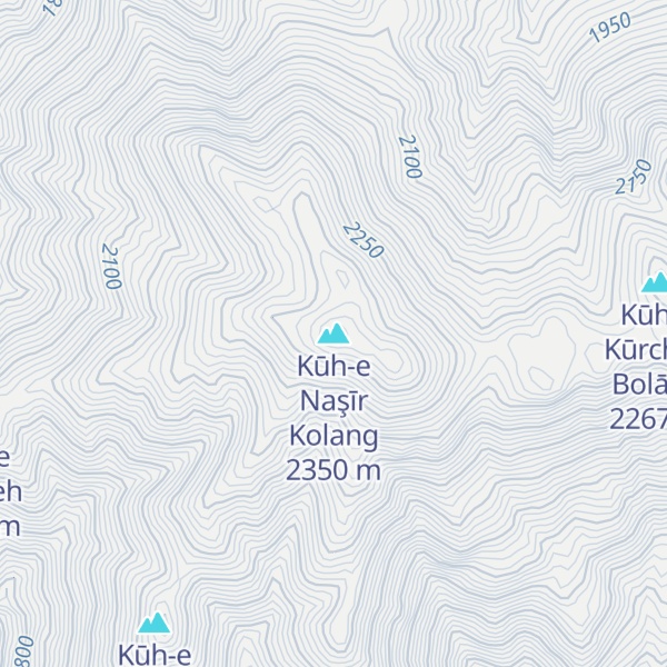 Map of Kūh-e Naşīr Kolang