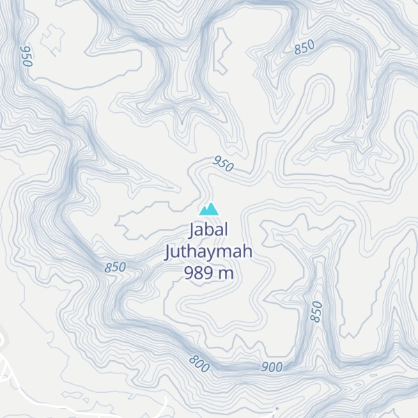 Map of Jabal Juthaymah