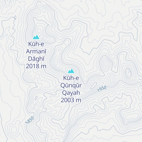 Map of Kūh-e Qūnqūr Qayah