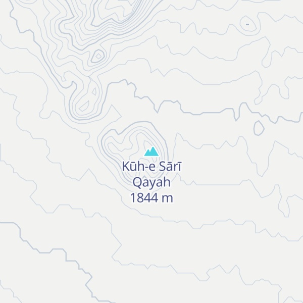 Map of Kūh-e Sārī Qayah