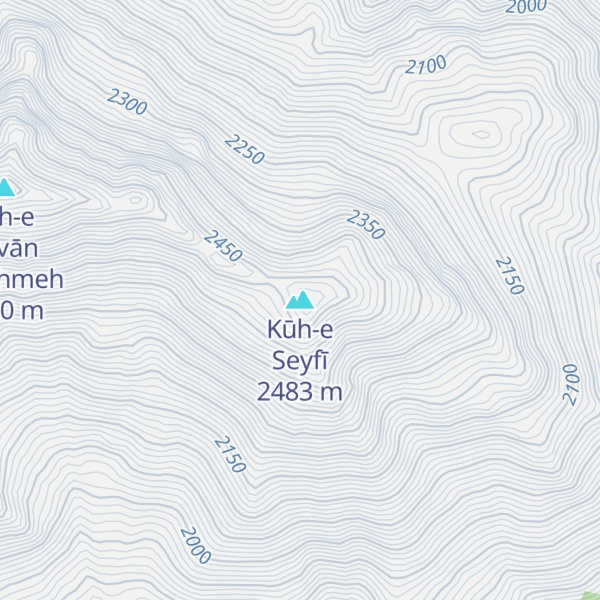Map of Kūh-e Seyfī