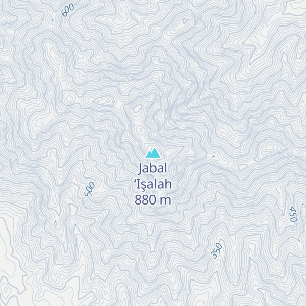 Map of Jabal ‘Işalah