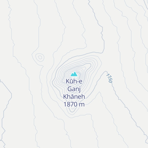 Map of Kūh-e Ganj Khāneh