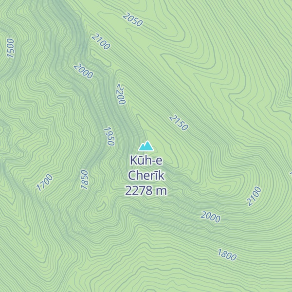 Map of Kūh-e Cherīk