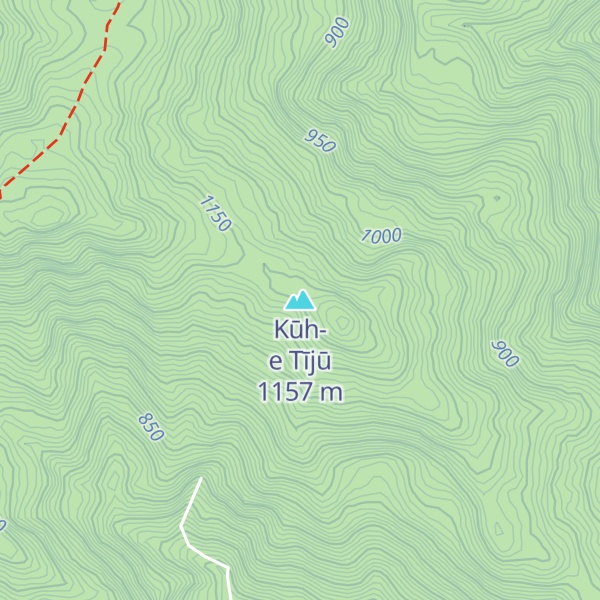 Map of Kūh-e Tījū