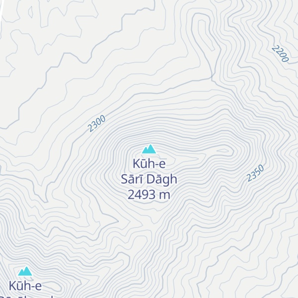 Map of Kūh-e Sārī Dāgh