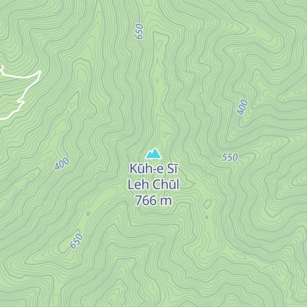 Map of Kūh-e Sī Leh Chūl