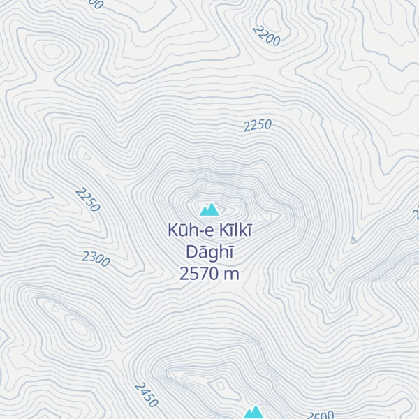 Map of Kūh-e Kīlkī Dāghī