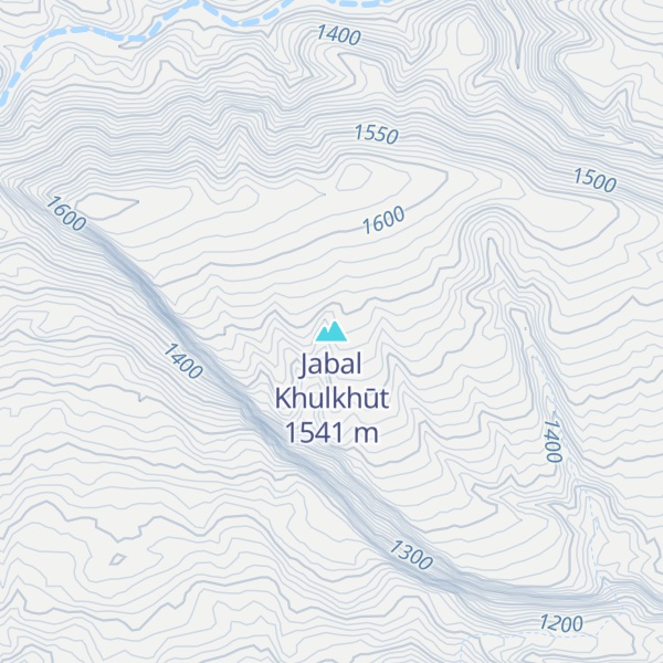Map of Jabal Khulkhūt