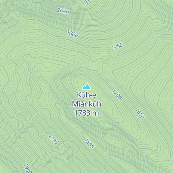 Map of Kūh-e Mīānkūh