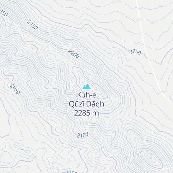 Map of Kūh-e Qūzī Dāgh