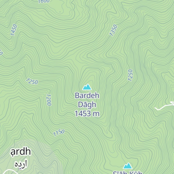 Map of Bardeh Dāgh