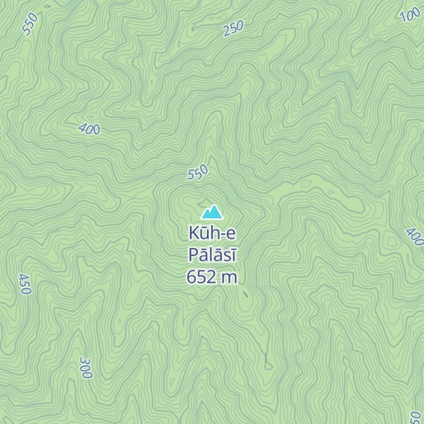 Map of Kūh-e Pālāsī