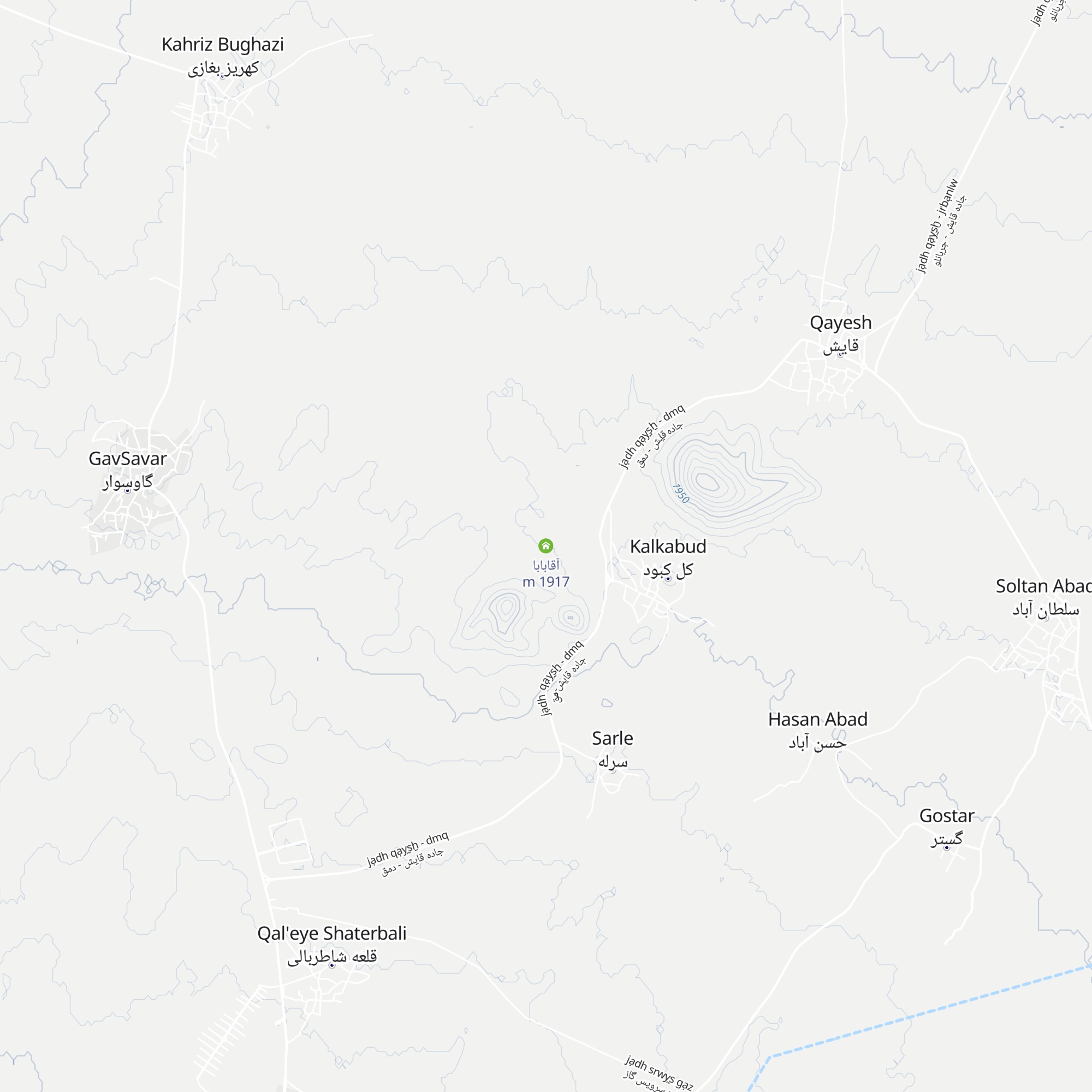 آقابابا map