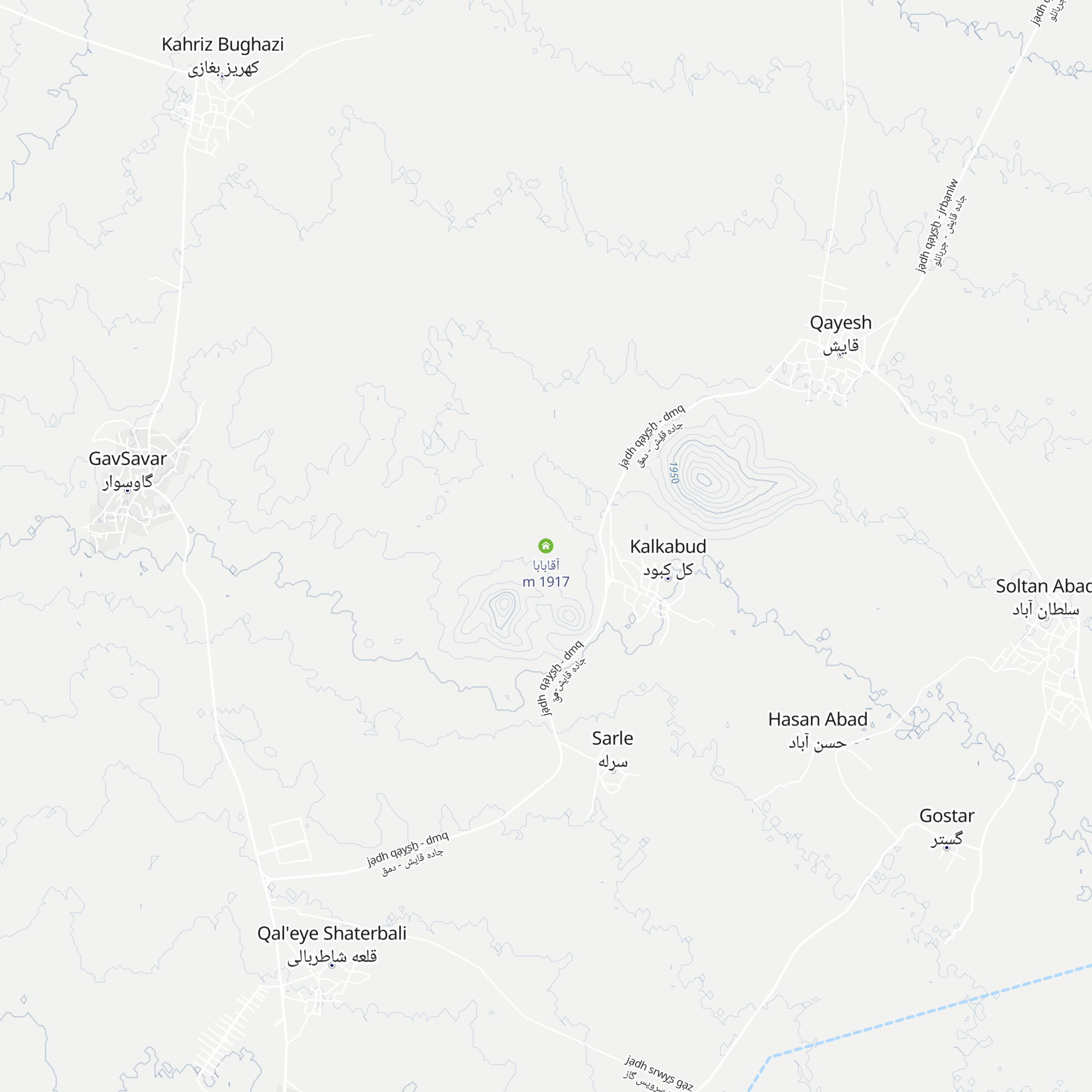 آقابابا map